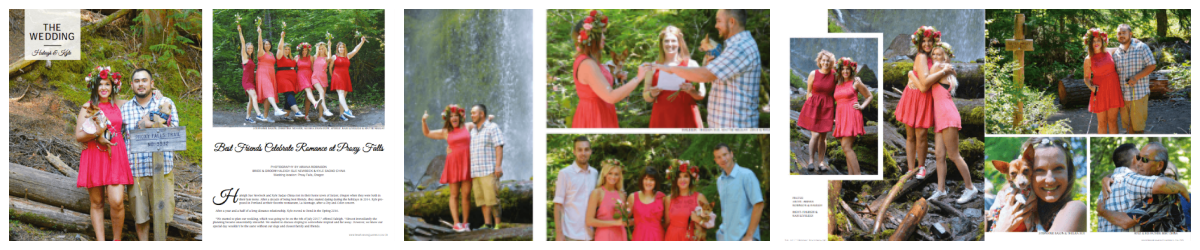 Images of Haleigh & Kyle's wedding at Pringle Falls.
