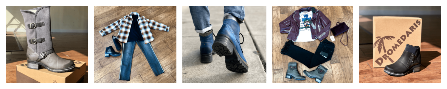 Images of Dromedaris footwear & outfits using Dromedaris shoes.
